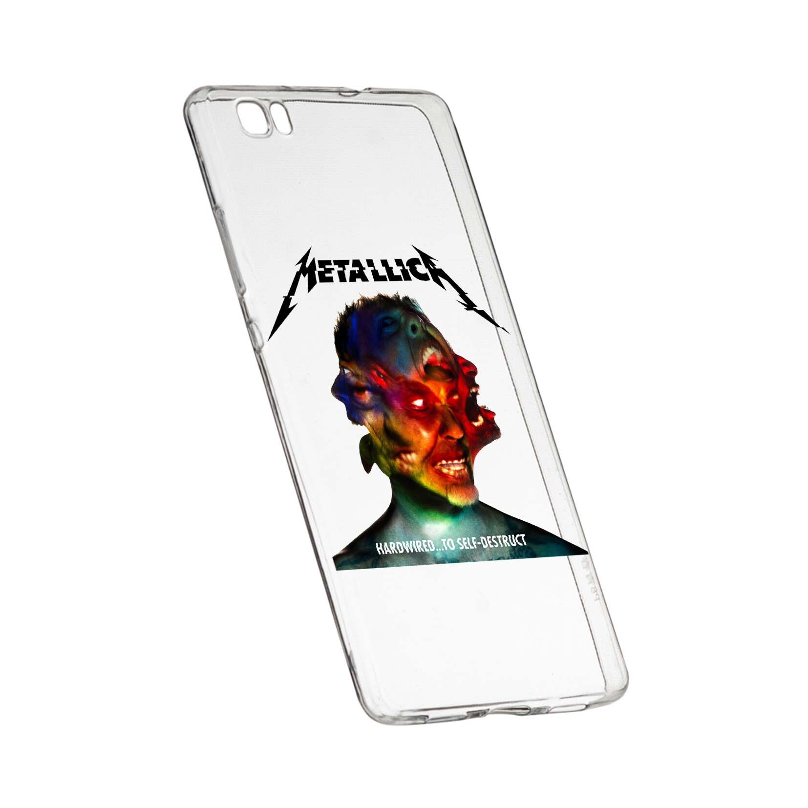 Husa de protectie Metallica, pentru Huawei P8 Lite, rezistenta la uzura, anti-alunecare, din silicon Premium, 545