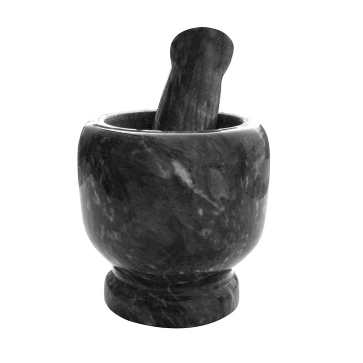 Комплект Хаванче и Чукало SQ Professional, Мрамор, 13 см