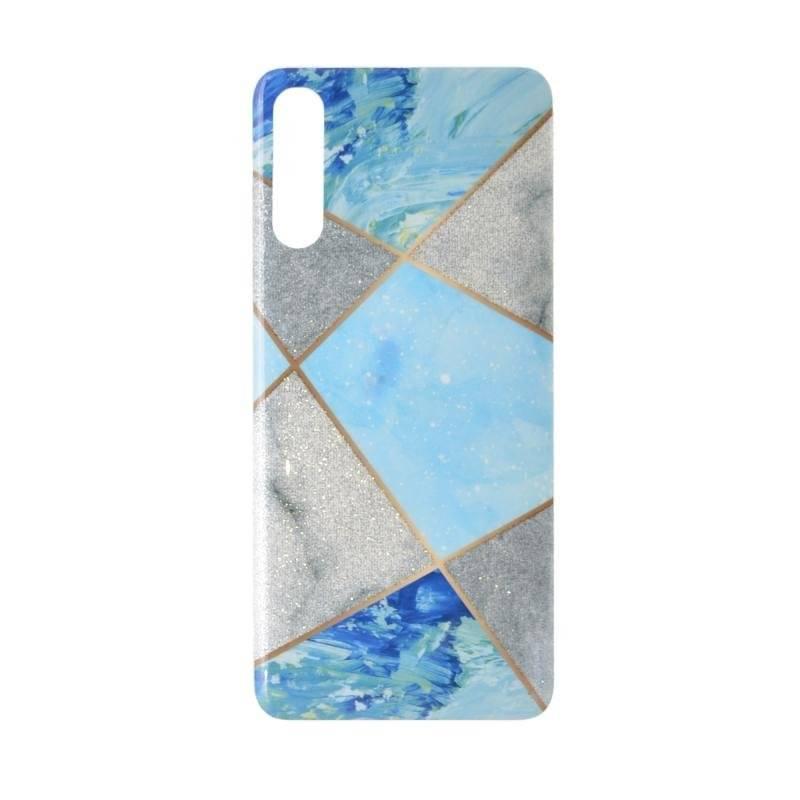 Husa Samsung Galaxy A70 model Marble Blue Pattern , Antisoc, Viceversa Albastru