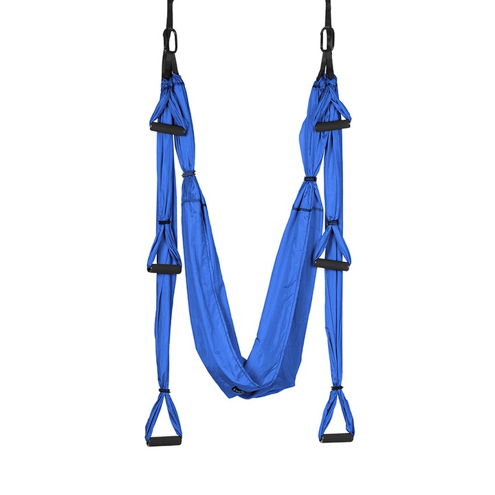 Люлка за въздушна йога, Хамак за йога флай, Аеро йога, Тъмносин