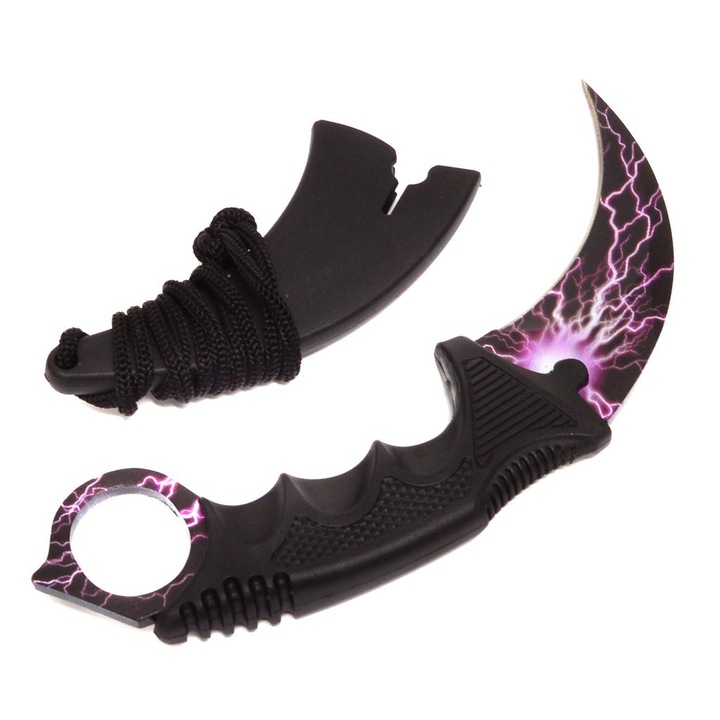 Ahelos kés, villám, éles, sokszínű penge