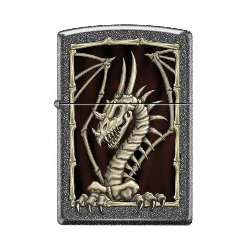 Bricheta Zippo 7955 Dragon Skeleton Design