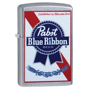 Bricheta Zippo Pabst Blue Ribbon 49078 Bricheta Zippo Pabst Blue Ribbon 49078