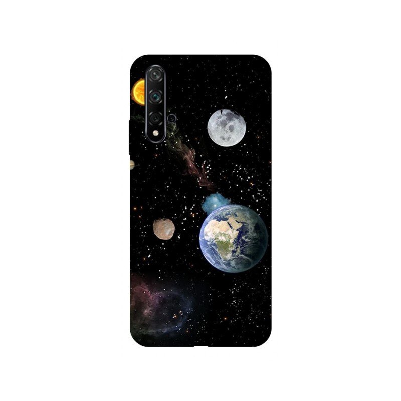 Husa Silicon Soft Upzz Print Huawei Nova 5t Model Earth