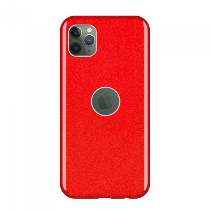 Husa Glitter Wozinsky, Shining Case, iPhone 11 Pro Max, Rosu
