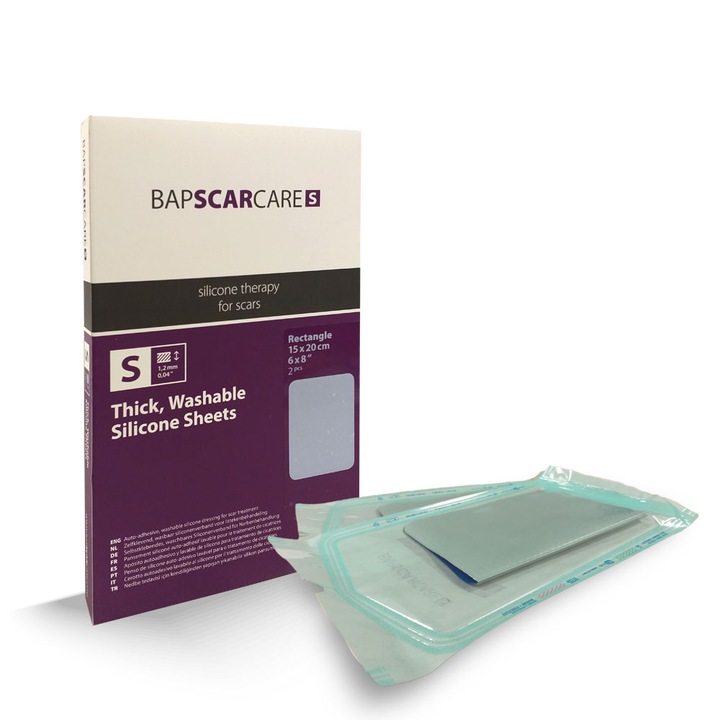 Pansament pe baza de silicon pentru tratamentul cicatricilor Bap Scar Care S 15x20 cm lavabil
