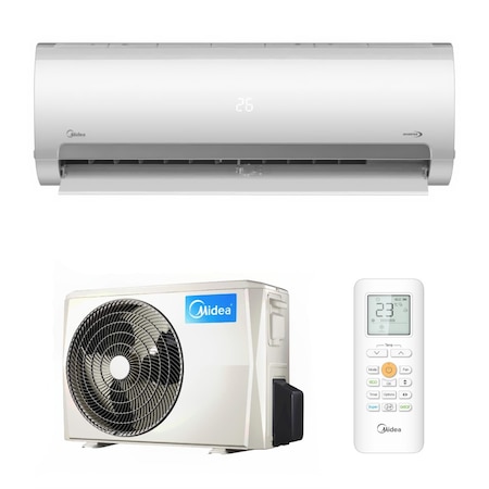 Aparat de aer conditionat Midea Prime MA2-24NXD0-MA-24N8D0 Inverter 24000 BTU, Clasa A++, Sistem dublu de filtrare, Silentiozitate 22 dB, Flash Cooling and Heating, Gear Change, iECO mode, Auto-curatare, Wi-FI