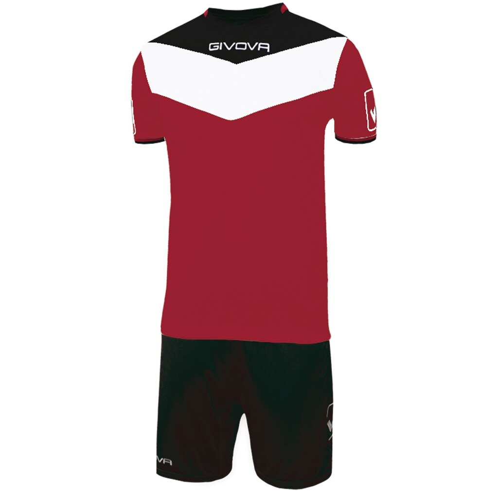 Echipament Givova Campo, Visiniu/Negru