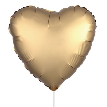 Balon in forma de inima, auriu, 49x46 cm Balon in forma de inima, auriu, 49x46 cm