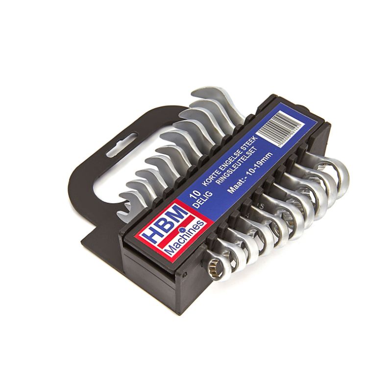 Set chei combinate extrascurte, HBM, 10 piese, 10-19 mm