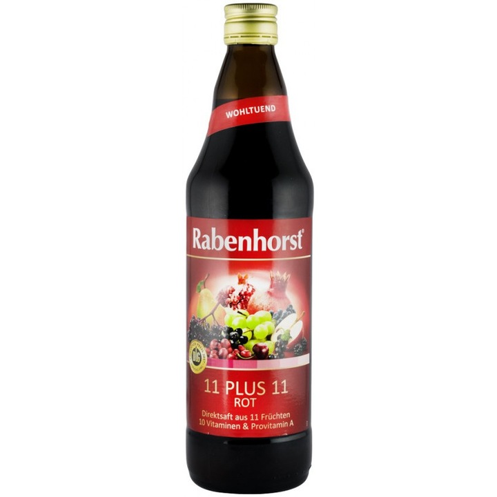 Плодов сок "11 plus 11 rot", Rabenhorst - 750мл