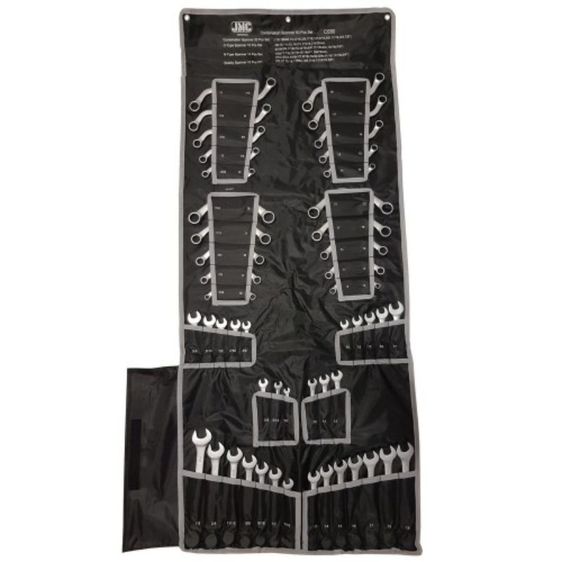 Set chei combinate, drepte, semiluna, tip S, metric, inch, 50 piese