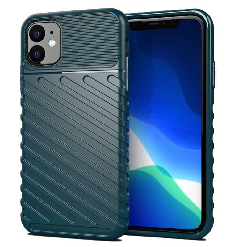 Husa protectie Fusion Thunder Series pentru Apple iPhone 11, Verde