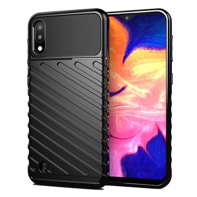 Husa protectie Fusion Thunder Series pentru Samsung Galaxy A10, Negru
