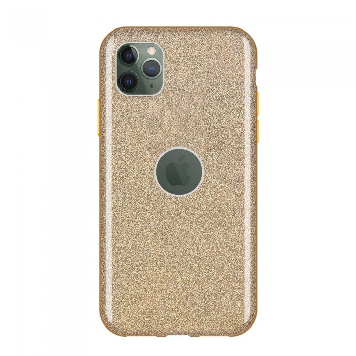 Husa Glitter Wozinsky, Shining Case, iPhone 11 Pro Max, Auriu