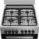Готварска печка Beko с две фурни FDM62130DXMS, 4 нагревателни зони, Електрическо запалване, Смесено захранване, 38/49 л, Каталитично самопочистване, 60 см, Inox