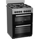 Готварска печка Beko с две фурни FDM62130DXMS, 4 нагревателни зони, Електрическо запалване, Смесено захранване, 38/49 л, Каталитично самопочистване, 60 см, Inox
