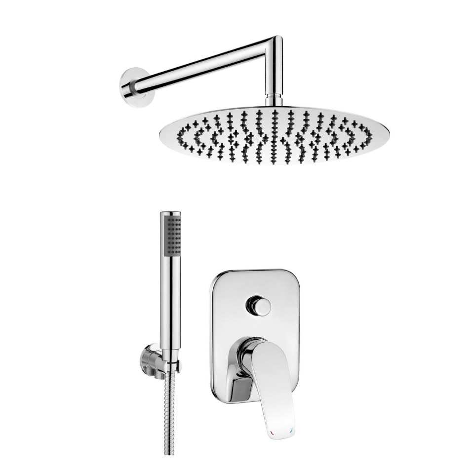 Set de dus incastrat Cynia NAC 09BP cu baterie , para de dus, si dispersor fix