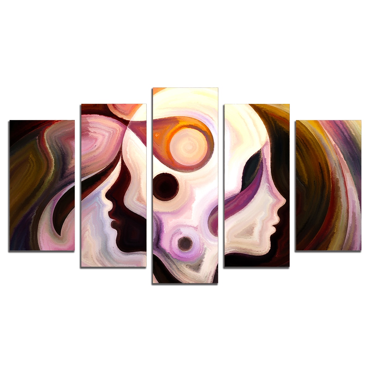 Tablou Multicanvas, 5 Piese, Fre, 158х90 cm