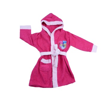 Halat de baie pentru fete Setino Shimmer & Shine 840-312F, Fucsia, 98-104 cm Halat de baie pentru fete Setino Shimmer & Shine 840-312F, Fucsia, 98-104 cm