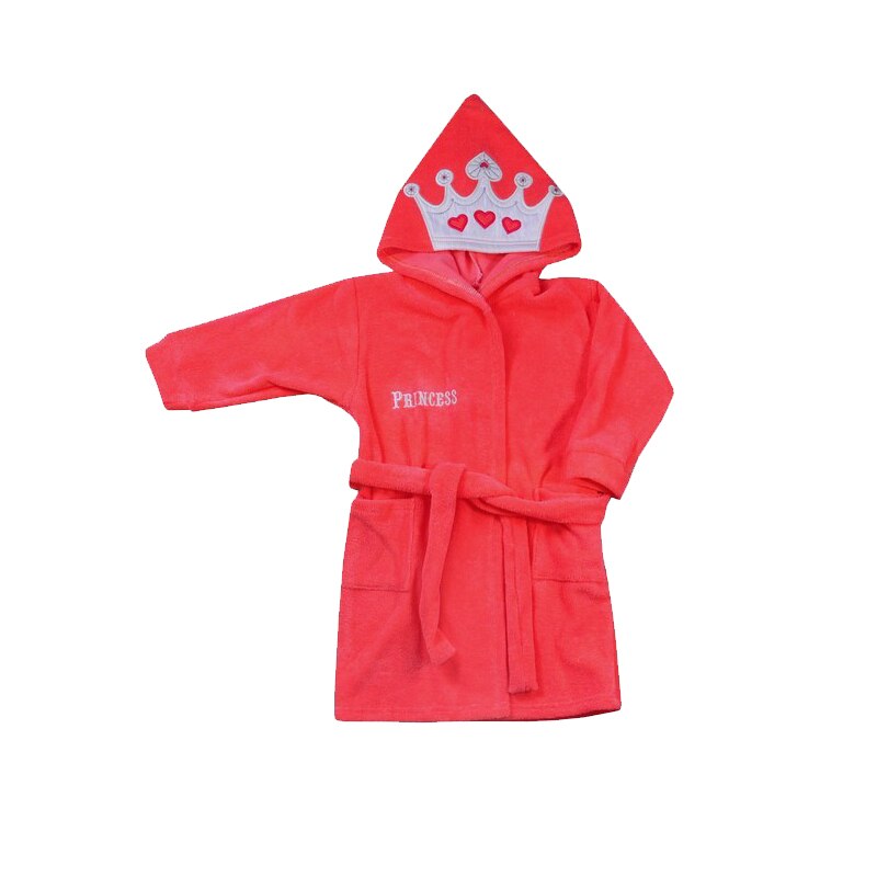 Halat de baie pentru fetite Koala Stworek 05-041R, Rosu, 98