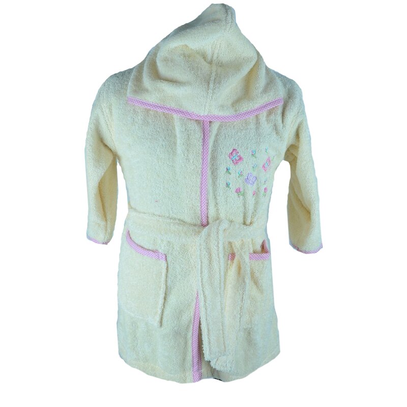 Halat de baie pentru fetite NN HBF2-C, Crem, 104