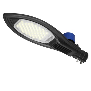 Lampa LED iluminat stradal, ECD Germany, 50 W, 5000 lumeni, 3000 K, lumina calda, IP66, cu senzor crepuscular Lampa LED iluminat stradal, ECD Germany, 50 W, 5000 lumeni, 3000 K, lumina calda, IP66, cu senzor crepuscular