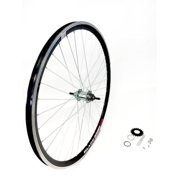 Roata bicicleta spate, 28x1.5-1.75, 36H, 14G, aluminiu, janta dubla Roata bicicleta spate, 28x1.5-1.75, 36H, 14G, aluminiu, janta dubla