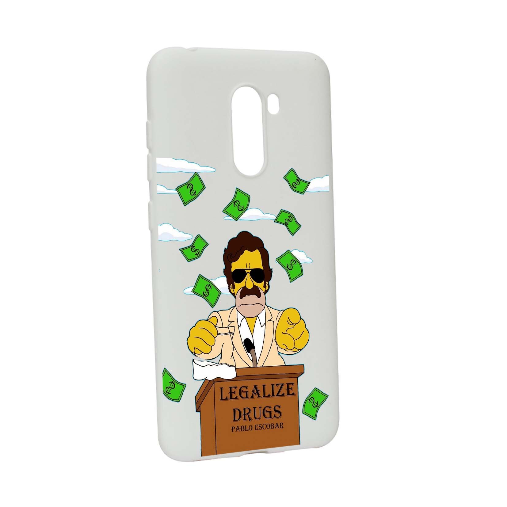 Husa de protectie Narcos - Pablo Escobar, Movie, pentru Xiaomi PocoPhone F1, rezistenta la uzura, anti-alunecare, din silicon Premium, W437