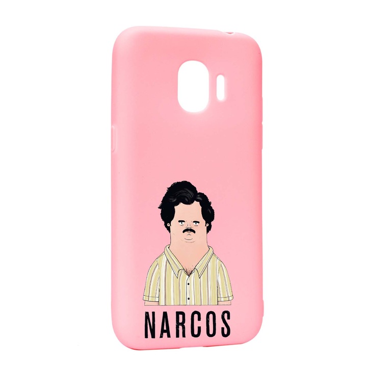 Husa de protectie Narcos - Pablo Escobar, Movie, pentru Samsung Galaxy J4 2018, rezistenta la uzura, anti-alunecare, din silicon Premium, P436