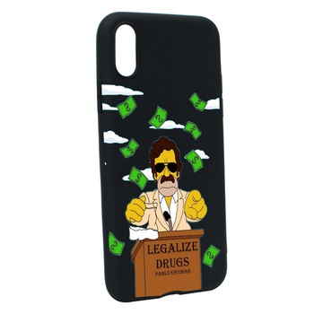Husa de protectie Narcos - Pablo Escobar, Movie, pentru Apple iPhone XS Max, rezistenta la uzura, anti-alunecare, din silicon Premium, B437 Husa de protectie Narcos - Pablo Escobar, Movie, pentru Apple iPhone XS Max, rezistenta la uzura, anti-alunecare, din silicon Premium, B437