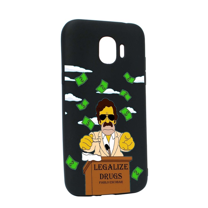 Husa de protectie Narcos - Pablo Escobar, Movie, pentru Samsung Galaxy J4 2018, rezistenta la uzura, anti-alunecare, din silicon Premium, B437