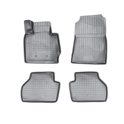 Set covorase auto cauciuc VagAuto pentru BMW X4 3d (2014-2018) - 4 bucati, negru