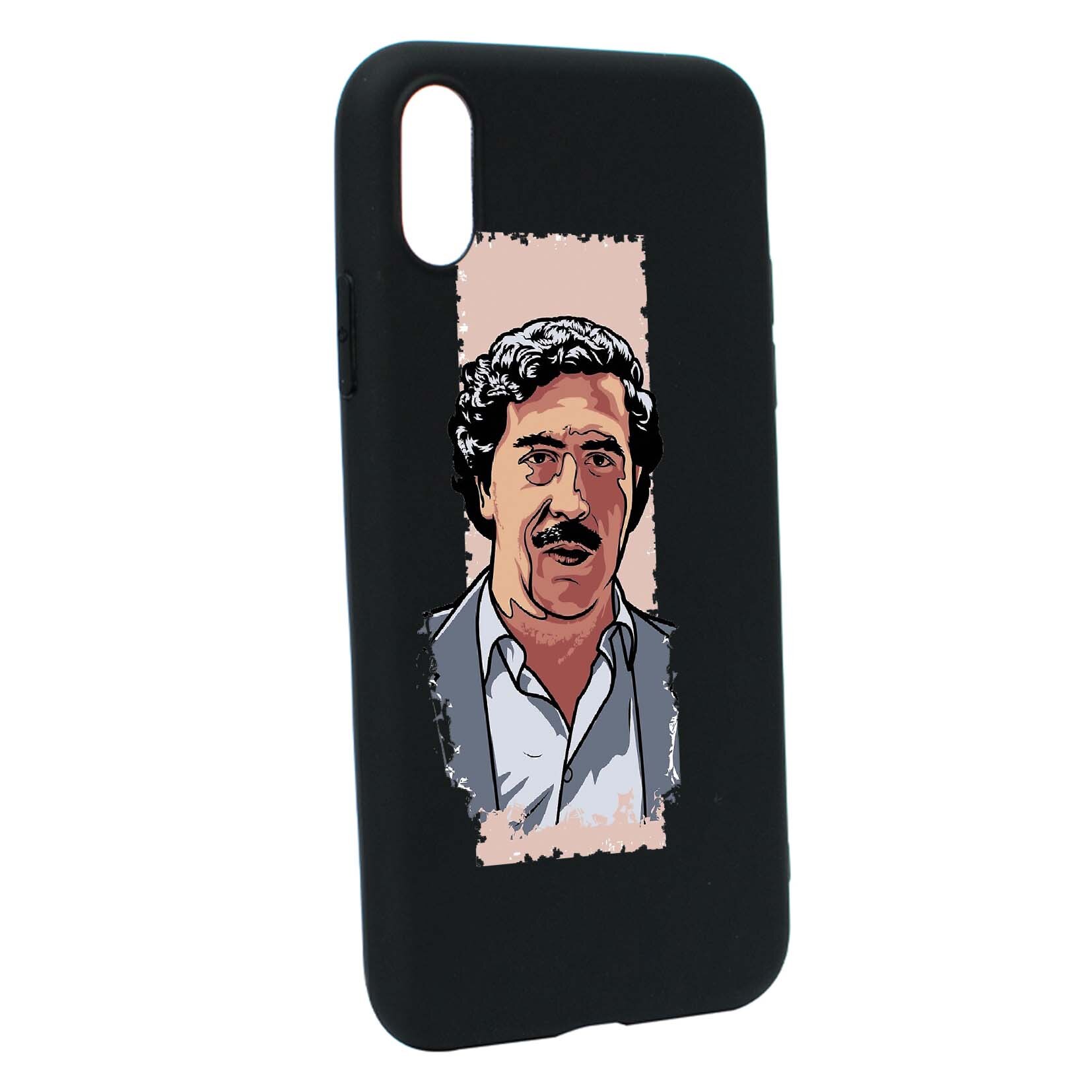 Husa de protectie Narcos - Pablo Escobar, Movie, pentru Apple iPhone XS / X, rezistenta la uzura, anti-alunecare, din silicon Premium, B442