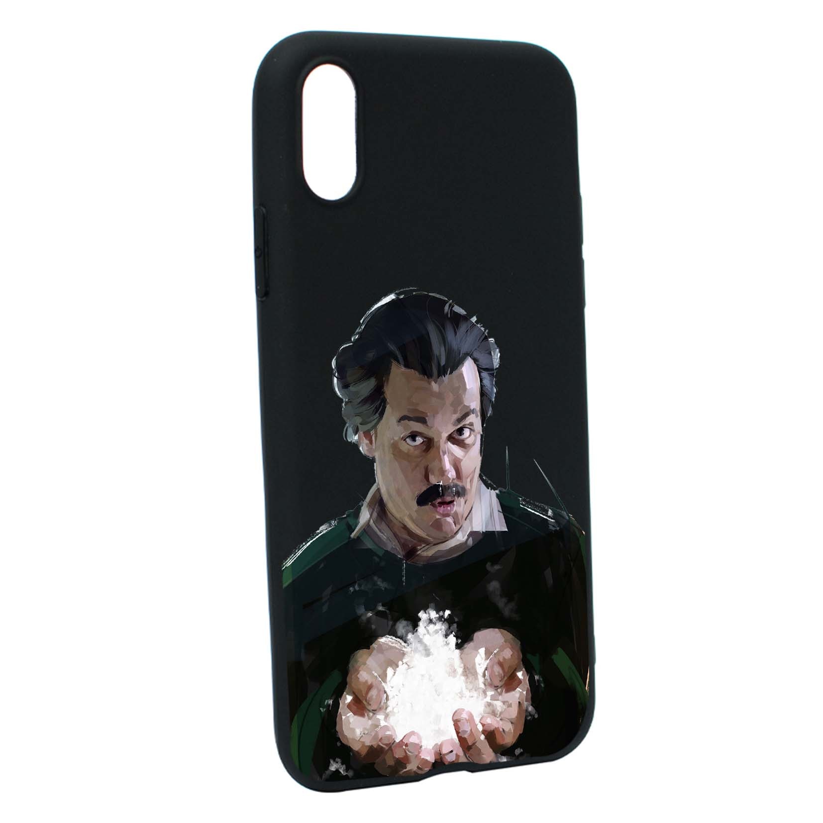 Husa de protectie Narcos - Pablo Escobar, Movie, pentru Apple iPhone XS / X, rezistenta la uzura, anti-alunecare, din silicon Premium, B446