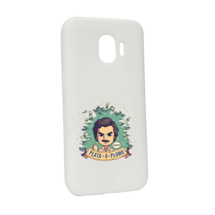 Husa de protectie Narcos - Pablo Escobar, Movie, pentru Samsung Galaxy J4 2018, rezistenta la uzura, anti-alunecare, din silicon Premium, W447