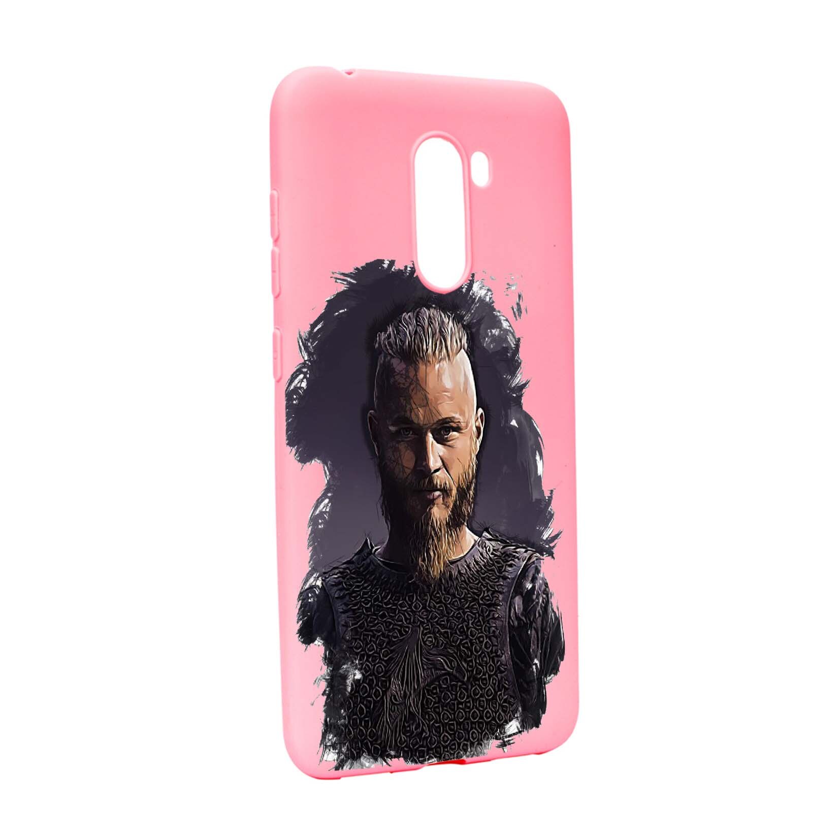 Husa de protectie Vikingii - Ragnar Lothbrok, Movie, pentru Xiaomi PocoPhone F1, rezistenta la uzura, anti-alunecare, din silicon Premium, P452