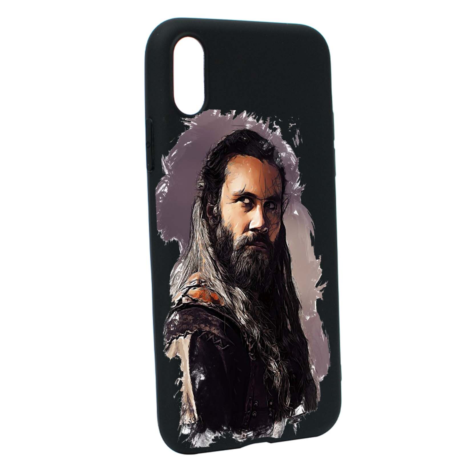 Husa de protectie Vikingii - Rollo, Movie, pentru Apple iPhone XS / X, rezistenta la uzura, anti-alunecare, din silicon Premium, B454