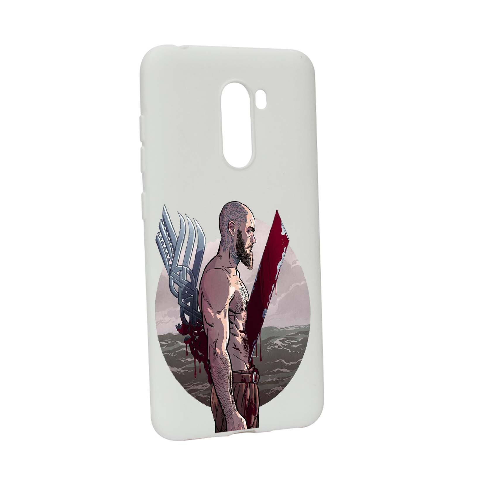 Husa de protectie Vikingii - Ragnar Lothbrok, Movie, pentru Xiaomi PocoPhone F1, rezistenta la uzura, anti-alunecare, din silicon Premium, W455
