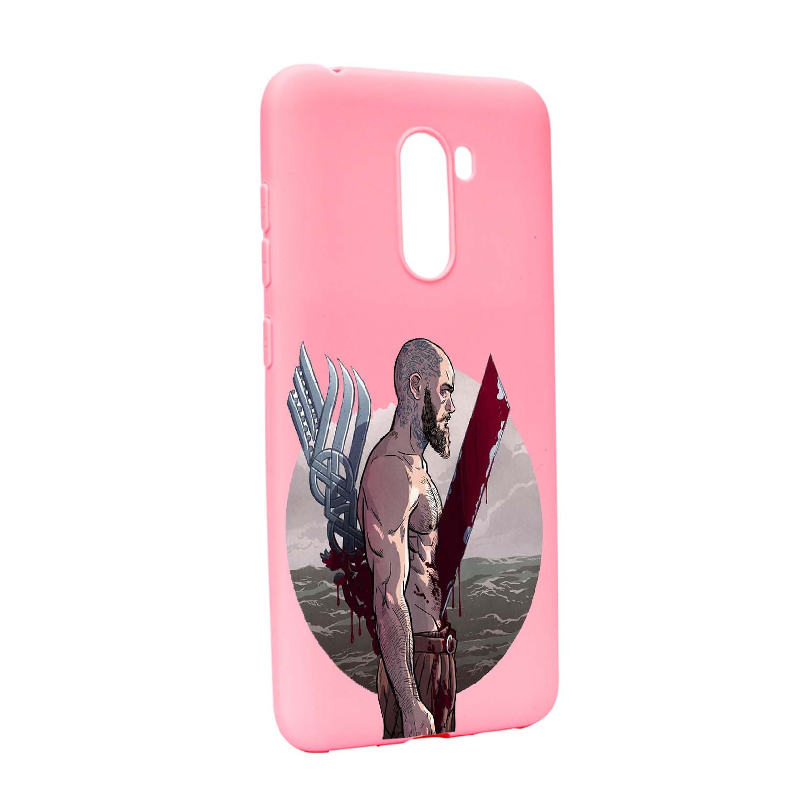 Husa de protectie Vikingii - Ragnar Lothbrok, Movie, pentru Xiaomi PocoPhone F1, rezistenta la uzura, anti-alunecare, din silicon Premium, P455