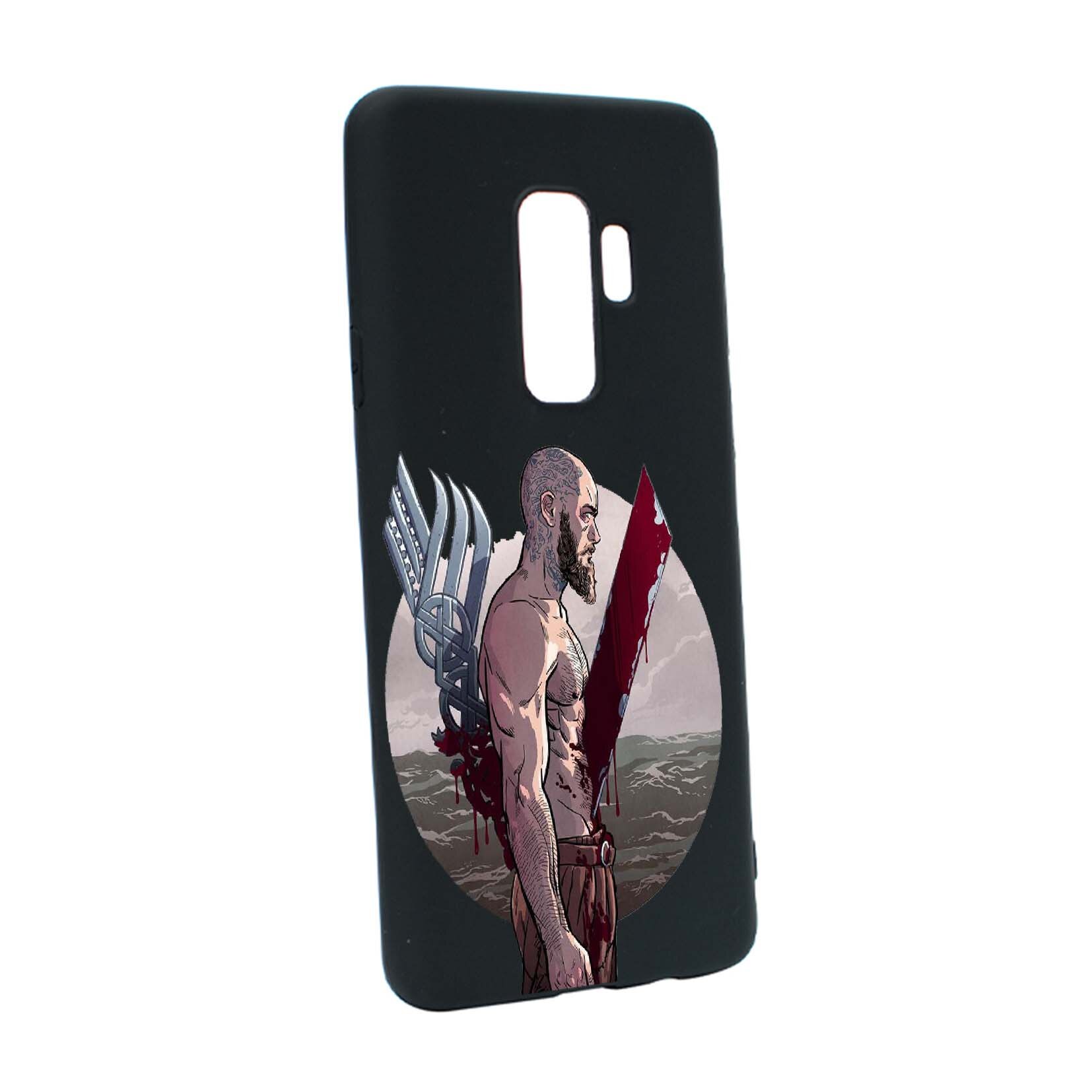Husa de protectie Vikingii - Ragnar Lothbrok, Movie, pentru Samsung Galaxy S9, rezistenta la uzura, anti-alunecare, din silicon Premium, B455