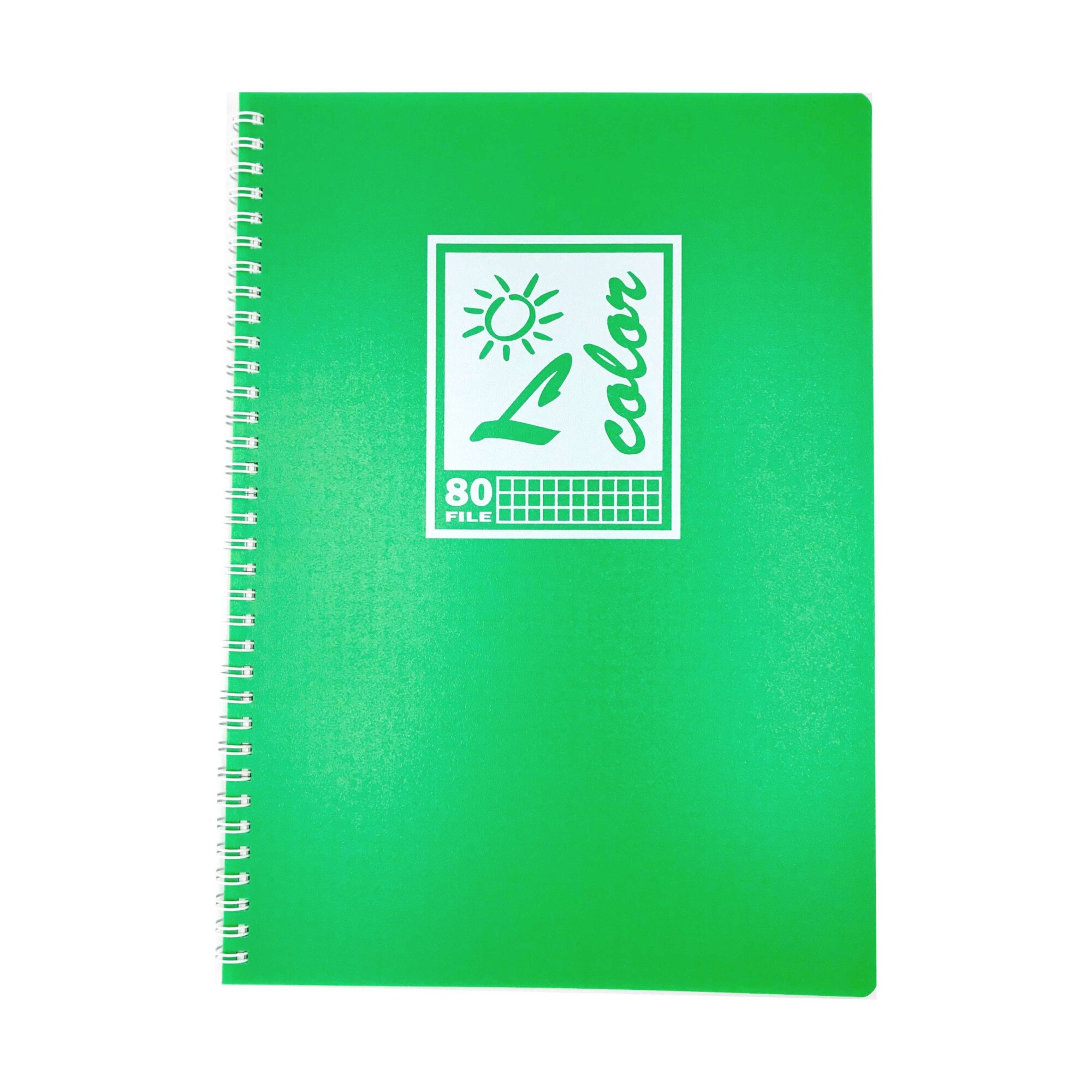 Caiet A4 80 file spirala coperta plastic verde aritmetica