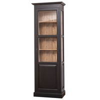 vitrina cu 1 usa culoare exterior negru antichizat  culoare interior natural 100 lemn masiv imagen 22_0_
0