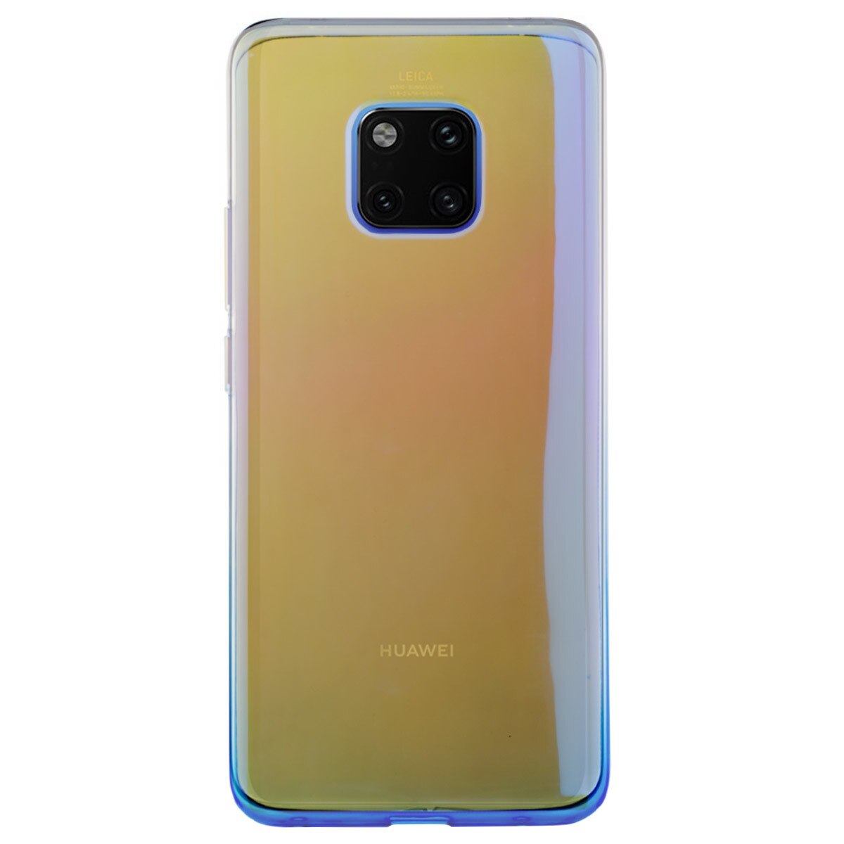 Husa silicon Huawei Mate 20 Pro, Multicolor-Albastra