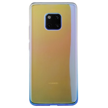 Husa silicon Huawei Mate 20 Pro, Multicolor-Albastra Husa silicon Huawei Mate 20 Pro, Multicolor-Albastra