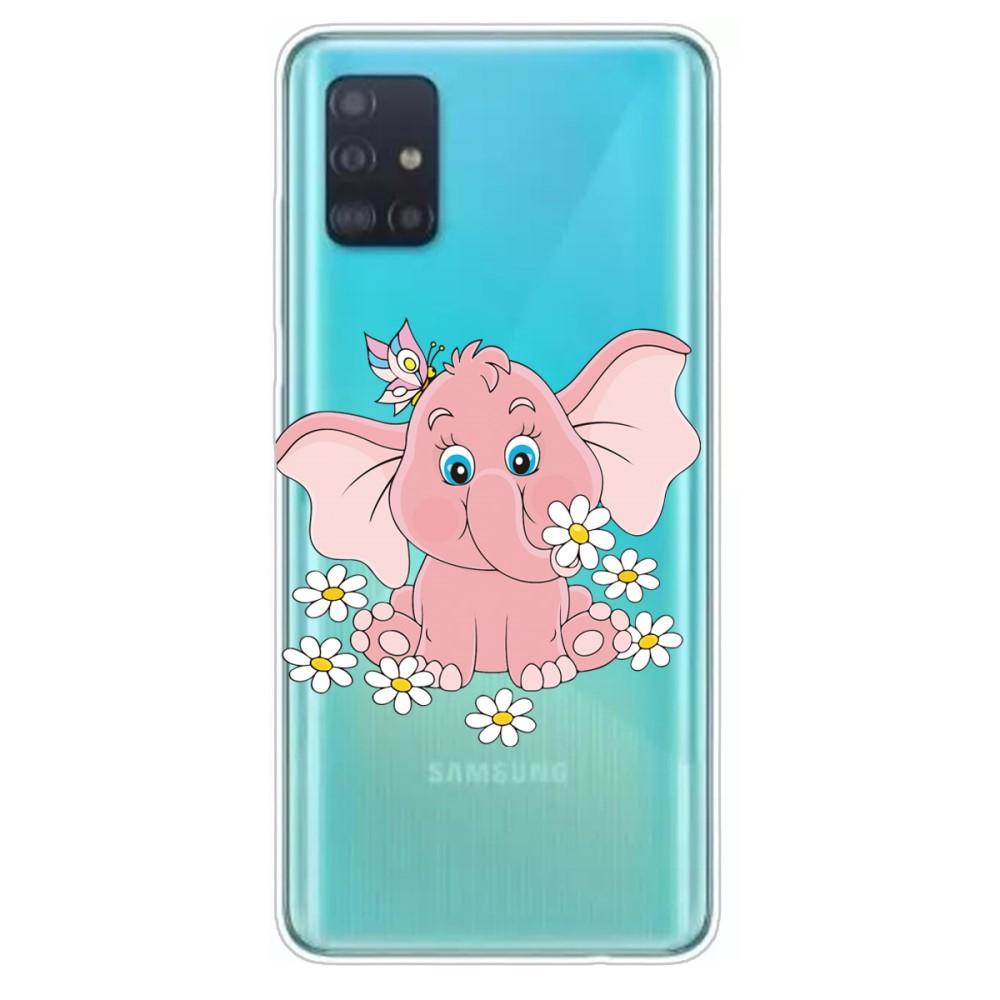 Husa silicon Samsung Galaxy A51 model Baby Elephant, Antisoc, TPU, Viceversa