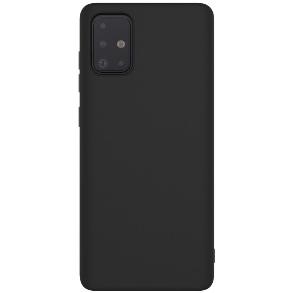 Husa silicon Samsung Galaxy A71 Matte, Antisoc, TPU, Viceversa Negru