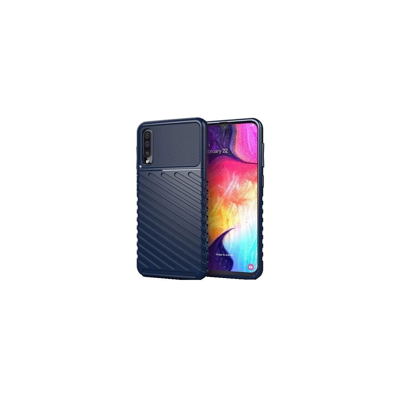 Husa Samsung Galaxy A50,Galaxy A30s,Galaxy A50s - iberry Thunder TPU Flexibil Albastru
