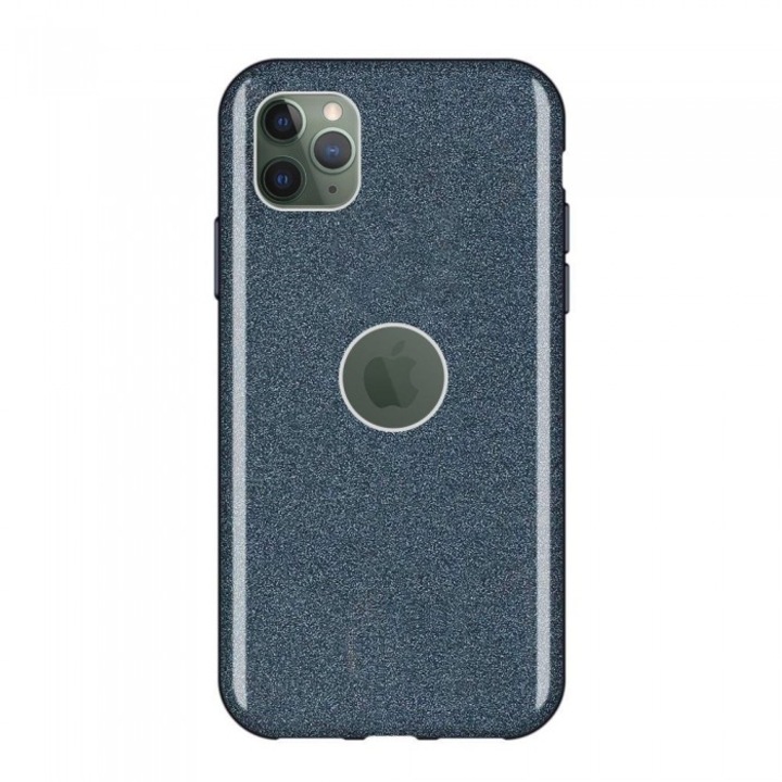 Защитен калъф, бляскав калъф, Motorola Moto G5S Plus, черен