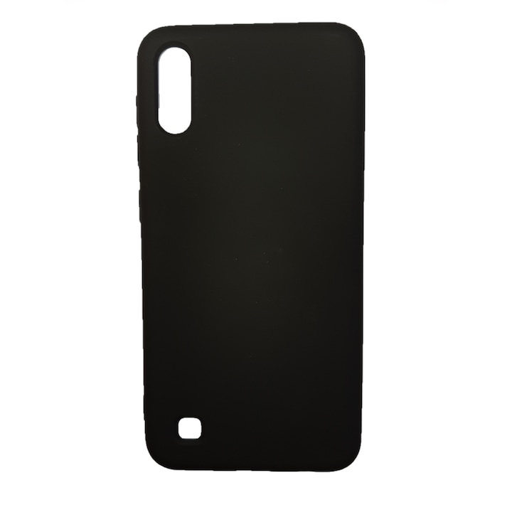 Husa silicon soft-touch compatibila cu Samsung Galaxy A10, Negru